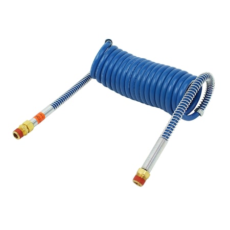 Phillips Line Assy, Air, Coiled, Brake, Heavy-Duty, Blue Service Coil, 15 Ft Working Length 11-318
